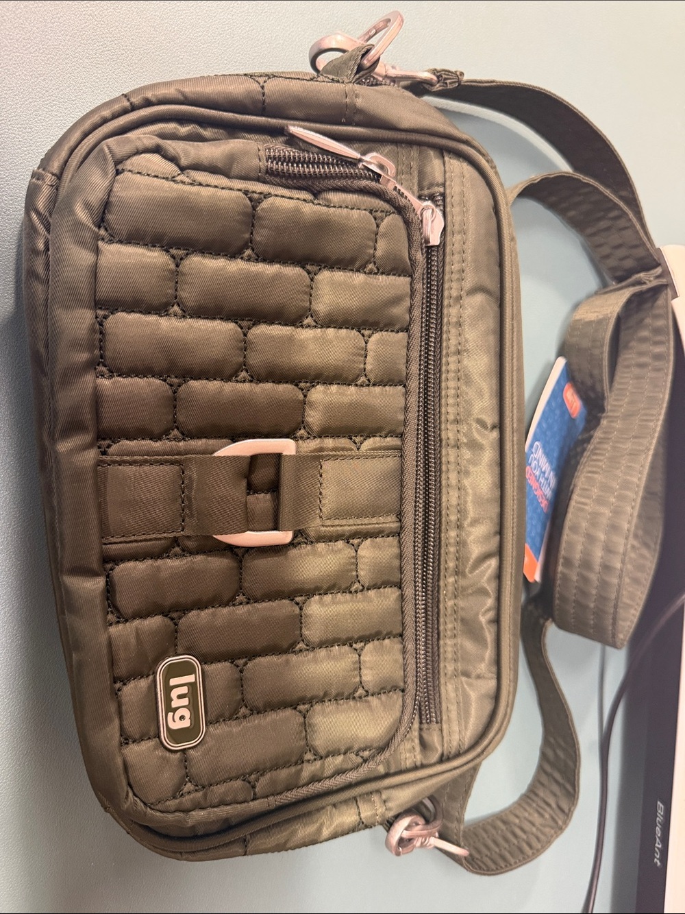 LUG Carousel Mini Cross Body/Belt Bag in Olive Green NWT